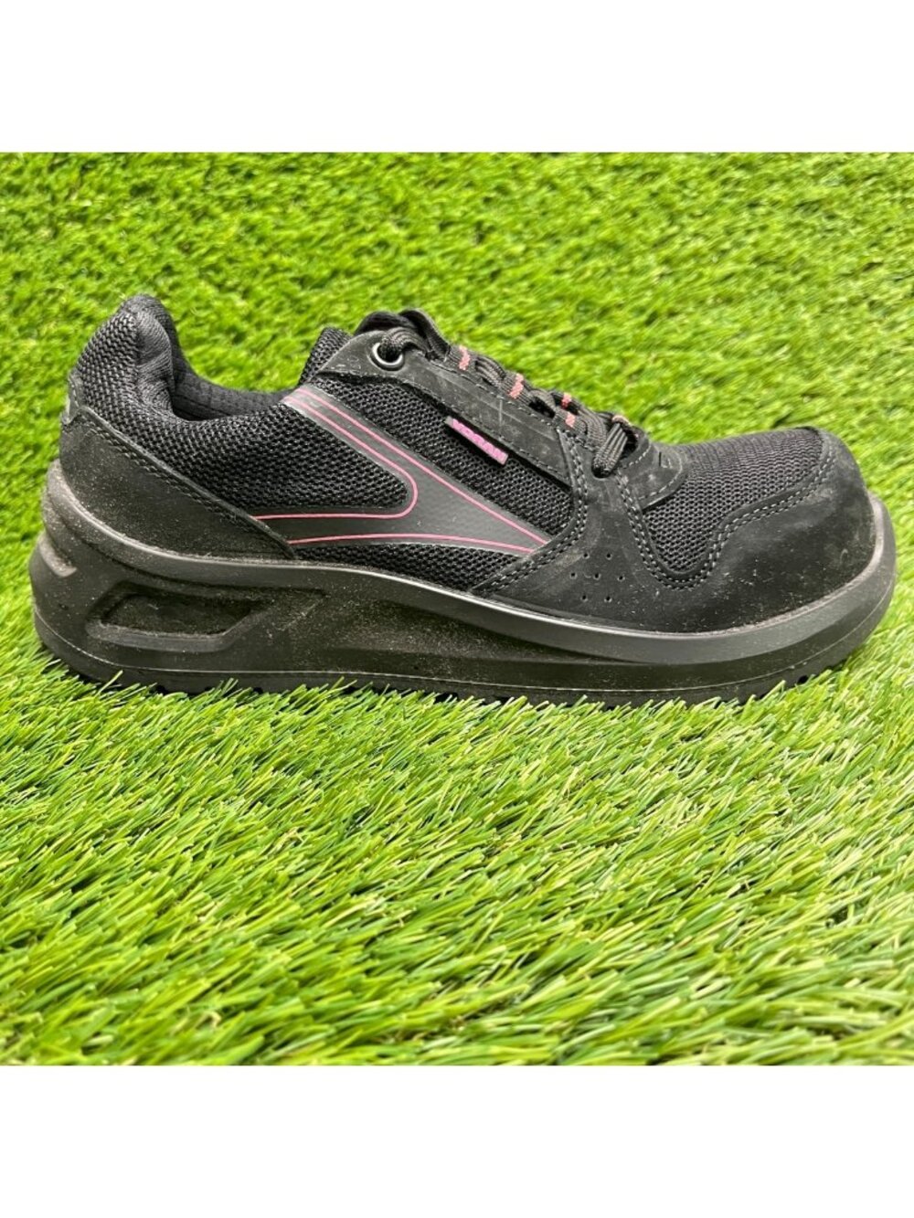 Voran Sportsafe Energy 441N Womens Size 7 Black Composite Toe Safety Work Shoes